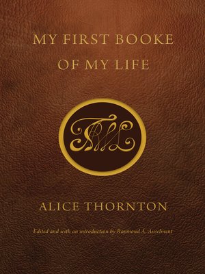 cover image of My First Booke of My Life